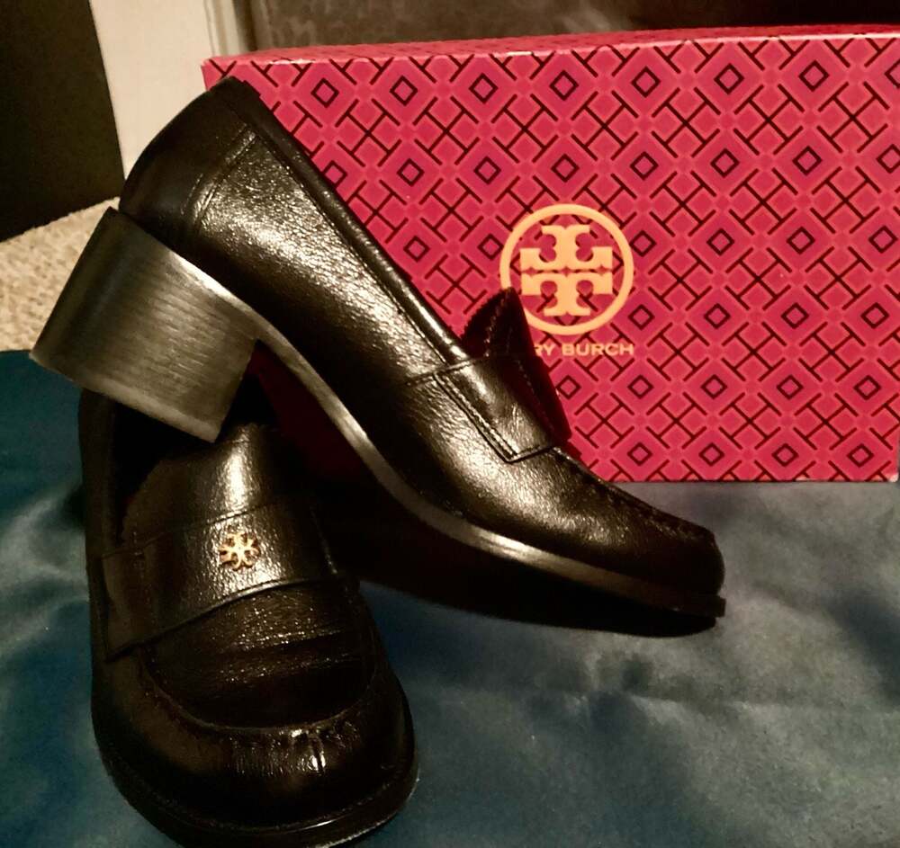 Tory Burch Heeled Loafers - Black - Picture 4 of 7